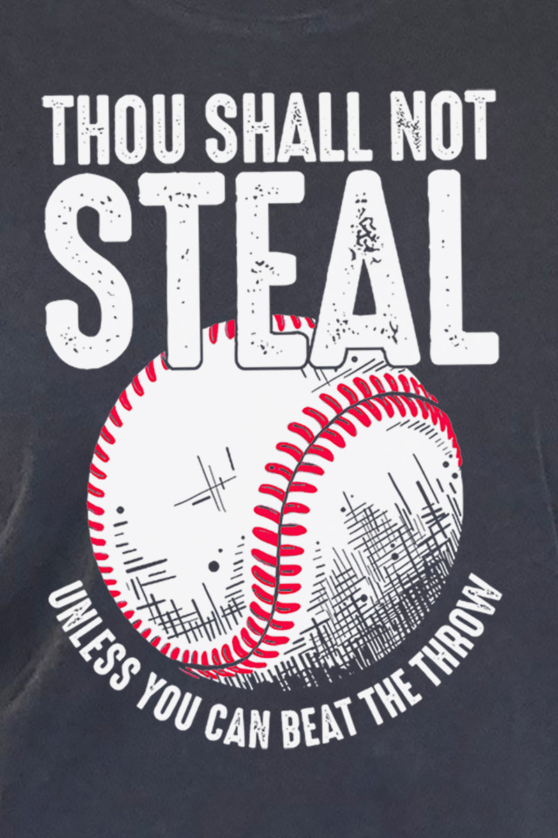 Thou Shall Not Steal Baseball Comfort Colors Adult Ring-Spun Cotton Tee