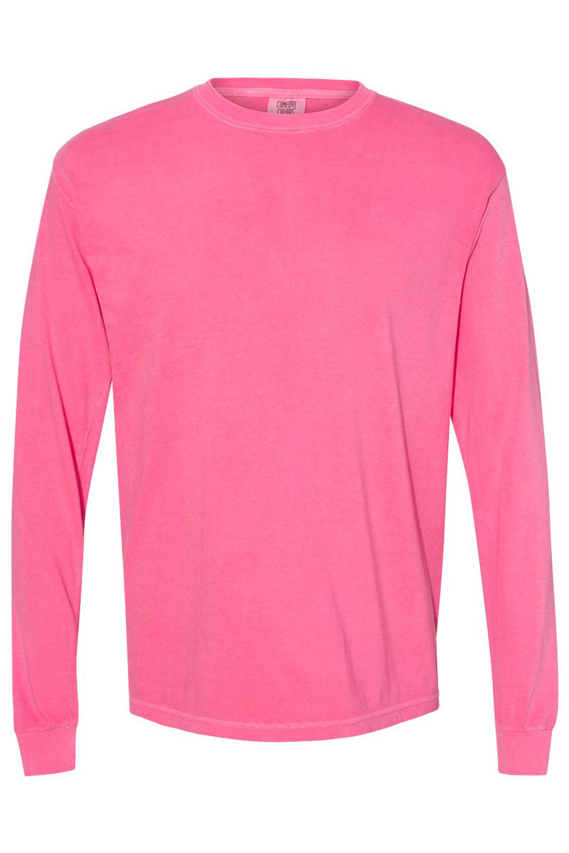 Shades of Pink/Purple Comfort Colors Long Sleeve T-Shirt