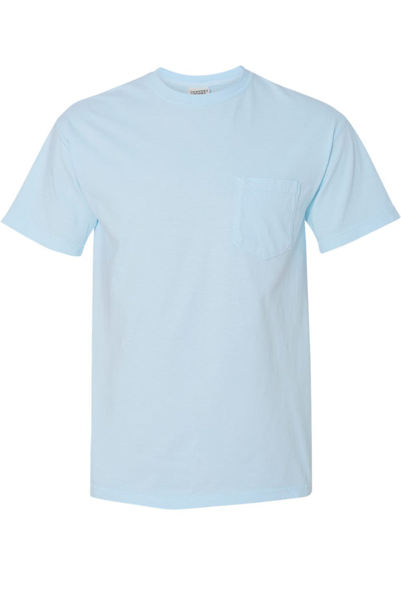 Shades of Blue Comfort Colors Adult Ring-Spun Cotton Pocket Tee