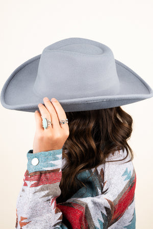 The Lainey Medium Gray Felt Hat