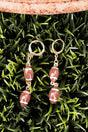 Football Fan Goldtone Drop Earrings - Wholesale Accessory Market