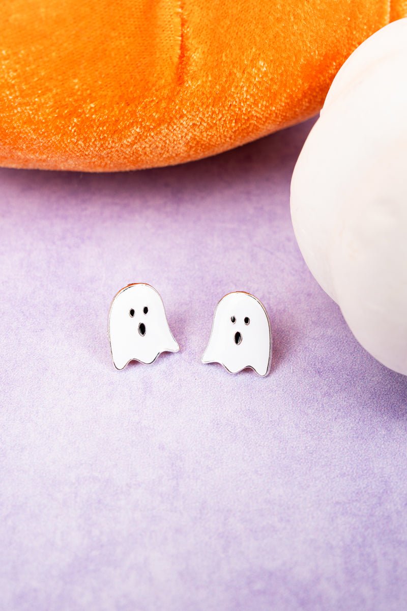 White Spooky Spirit Earrings - Wholesale Accessory Market