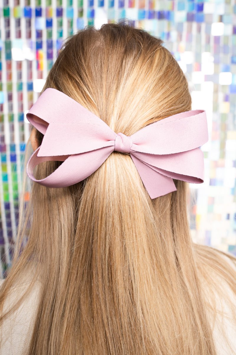 Summer Song Pink Hair Bow Barrette - Wholesale Accessory Market