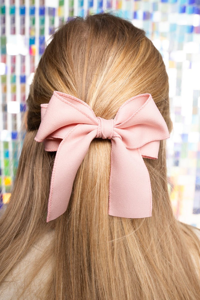 Perfectly You Pink Hair Bow Barrette - Wholesale Accessory Market