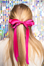 The Candice Fuchsia Hair Bow Barrette - Wholesale Accessory Market