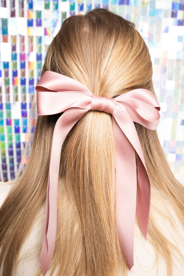 Beverly Hills Pink Hair Bow Barrette - Wholesale Accessory Market