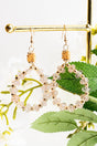 Romantic Night Topaz Beaded Teardrop Earrings - Wholesale Accessory Market