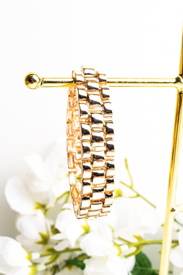 Let's Link Up Goldtone Bracelet - Wholesale Accessory Market