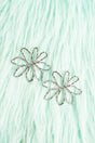 Fairview Park Flower Silvertone Earrings - Wholesale Accessory Market