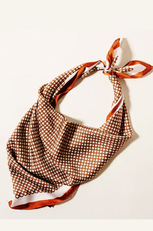 Look My Way Brown Polyester Scarf - Wholesale Accessory Market