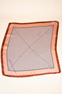 Rust Geo Print Polyester Scarf - Wholesale Accessory Market