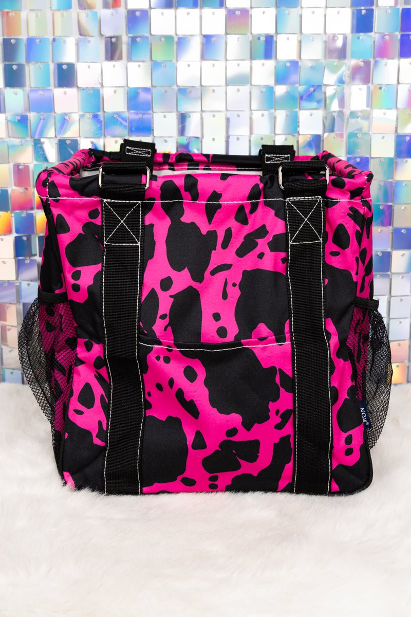 NGIL Hot Pink Milkin' It Mini Collapsible Haul-It-All Basket with Mesh Pockets - Wholesale Accessory Market