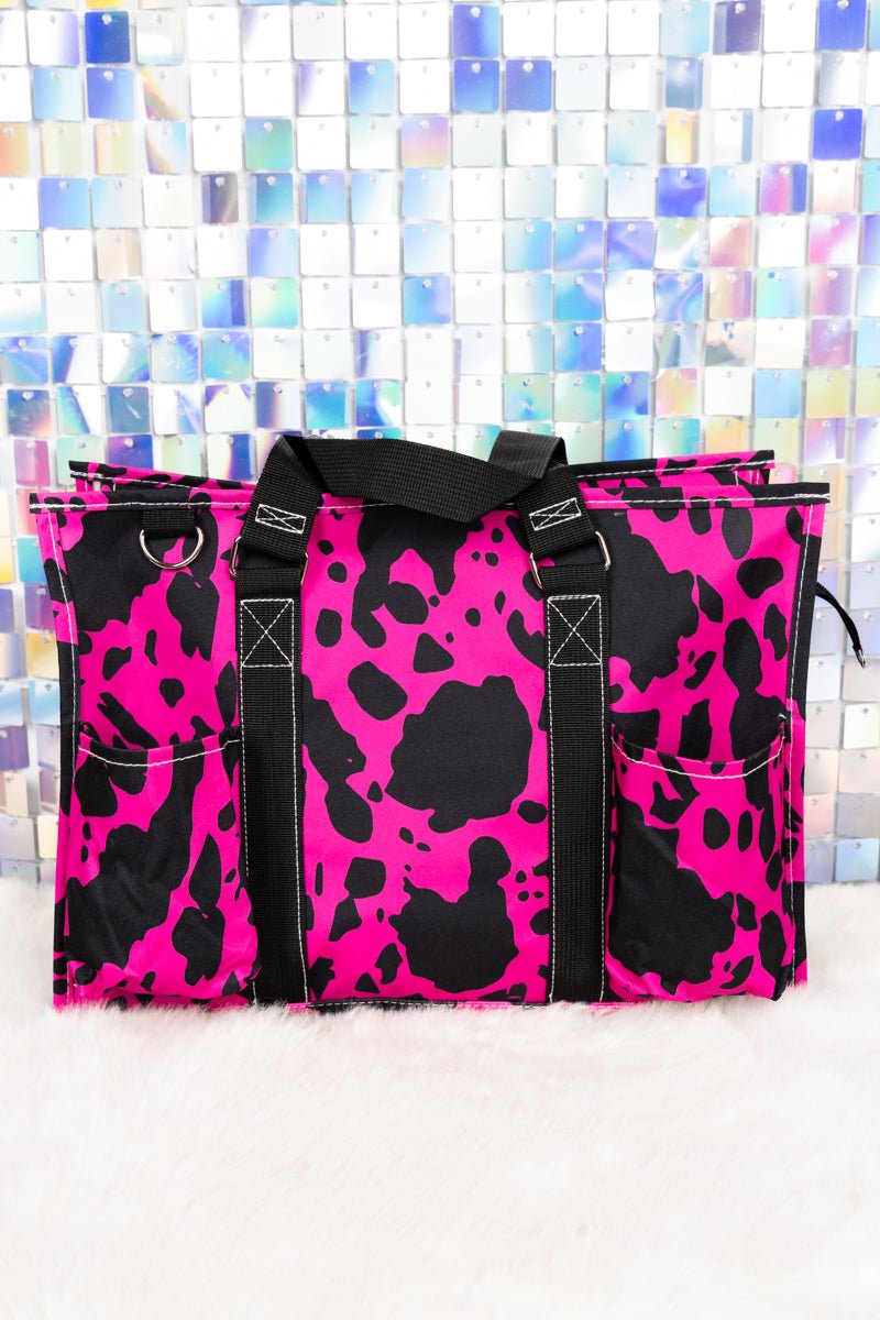 NGIL Hot Pink Milkin' It Utility Tote with Black Trim - Wholesale Accessory Market