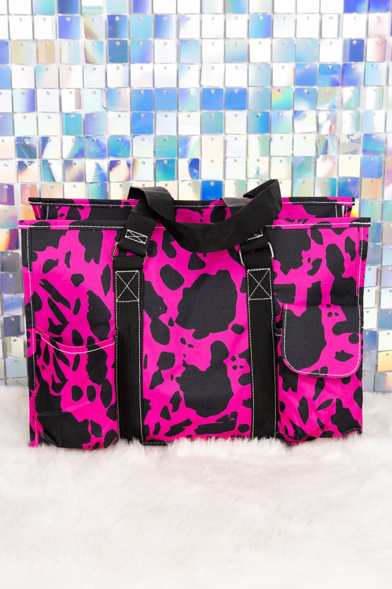 NGIL Hot Pink Milkin' It Utility Tote with Black Trim - Wholesale Accessory Market