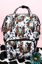 NGIL Corpus Christi Cow Diaper Bag Backpack - Wholesale Accessory Market