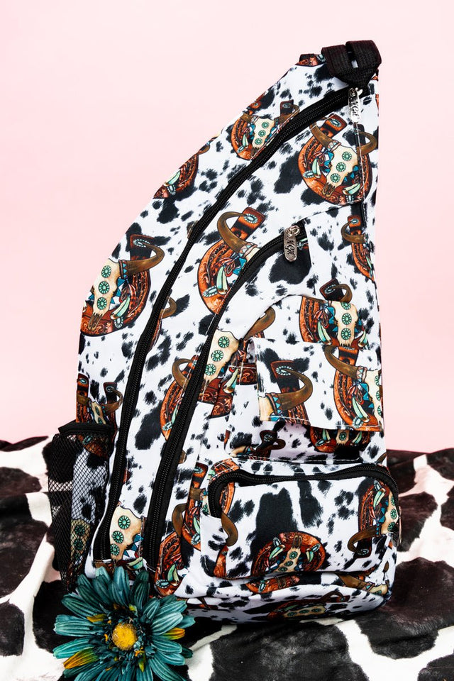 NGIL Corpus Christi Cow Sling Backpack - Wholesale Accessory Market