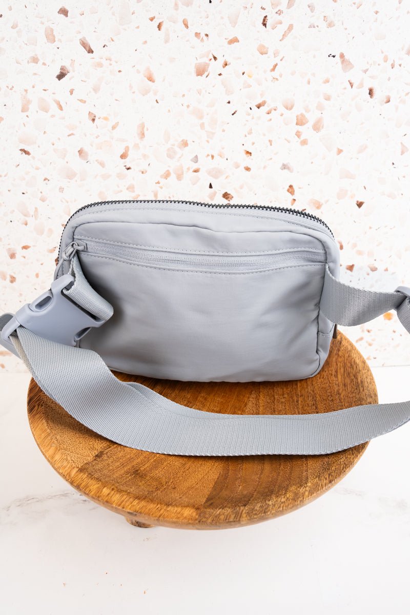 NGIL Light Gray Brooklyn Belt Bag - Wholesale Accessory Market