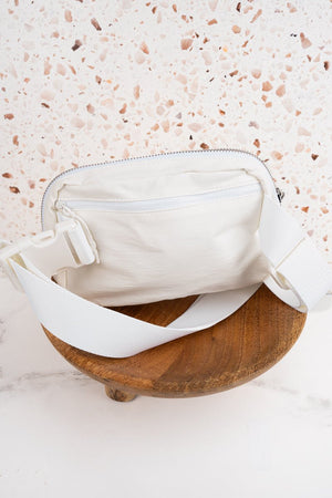 NGIL White Brooklyn Belt Bag - Wholesale Accessory Market