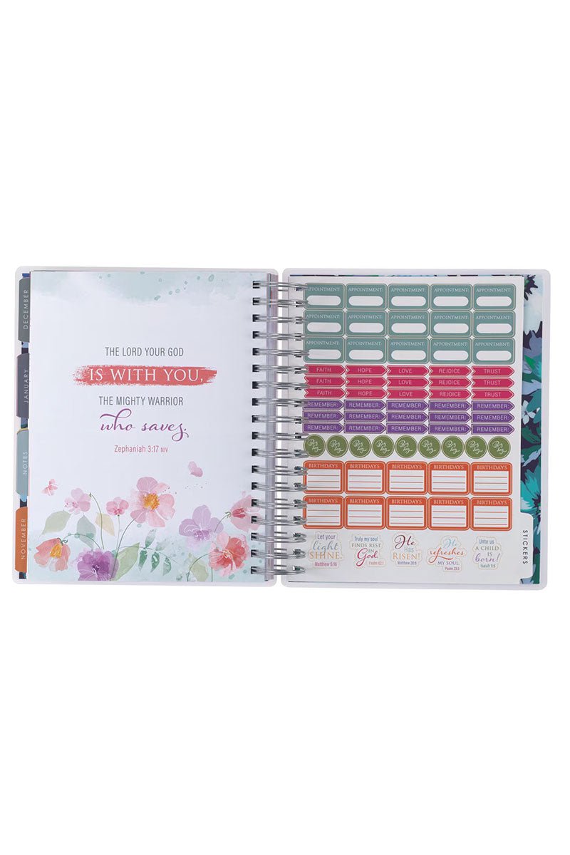 2025 Strength and Dignity 18 - Month Wirebound with Elastic Planner - Wholesale Accessory Market