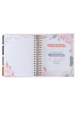 2025 God Refreshes My Soul 18 - Month Wirebound with Elastic Planner - Wholesale Accessory Market