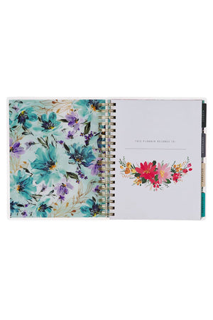 2025 Thankful Grateful Blessed 18 - Month Wirebound with Elastic Planner - Wholesale Accessory Market