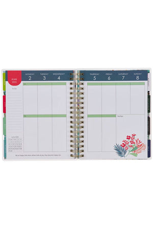 2025 Thankful Grateful Blessed 18 - Month Wirebound with Elastic Planner - Wholesale Accessory Market