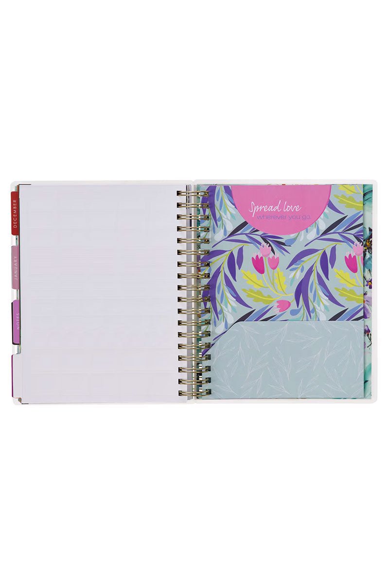 2025 Thankful Grateful Blessed 18 - Month Wirebound with Elastic Planner - Wholesale Accessory Market