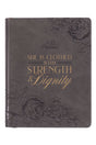 2025 Strength and Dignity Brown Zippered 18 Month Daily Planner - Wholesale Accessory Market