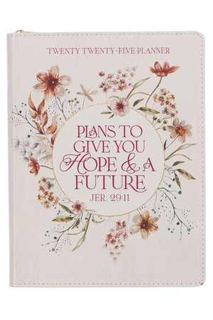 2025 Hope & A Future Pink Zippered 18 Month Daily Planner - Wholesale Accessory Market