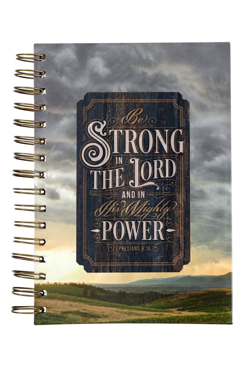 Strong in the Lord New Dawn Large Wirebound Journal - Wholesale Accessory Market