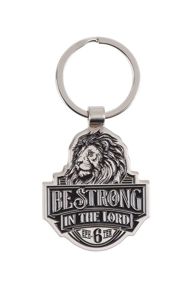 Be Strong in the Lord Lion Keyring - Wholesale Accessory Market