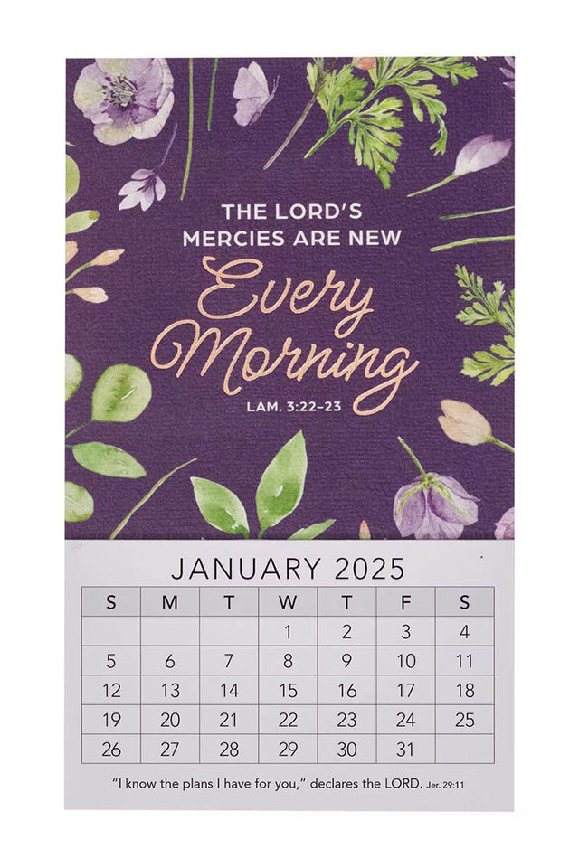 2025 New Mercies Every Morning Mini Magnetic Calendar - Wholesale Accessory Market