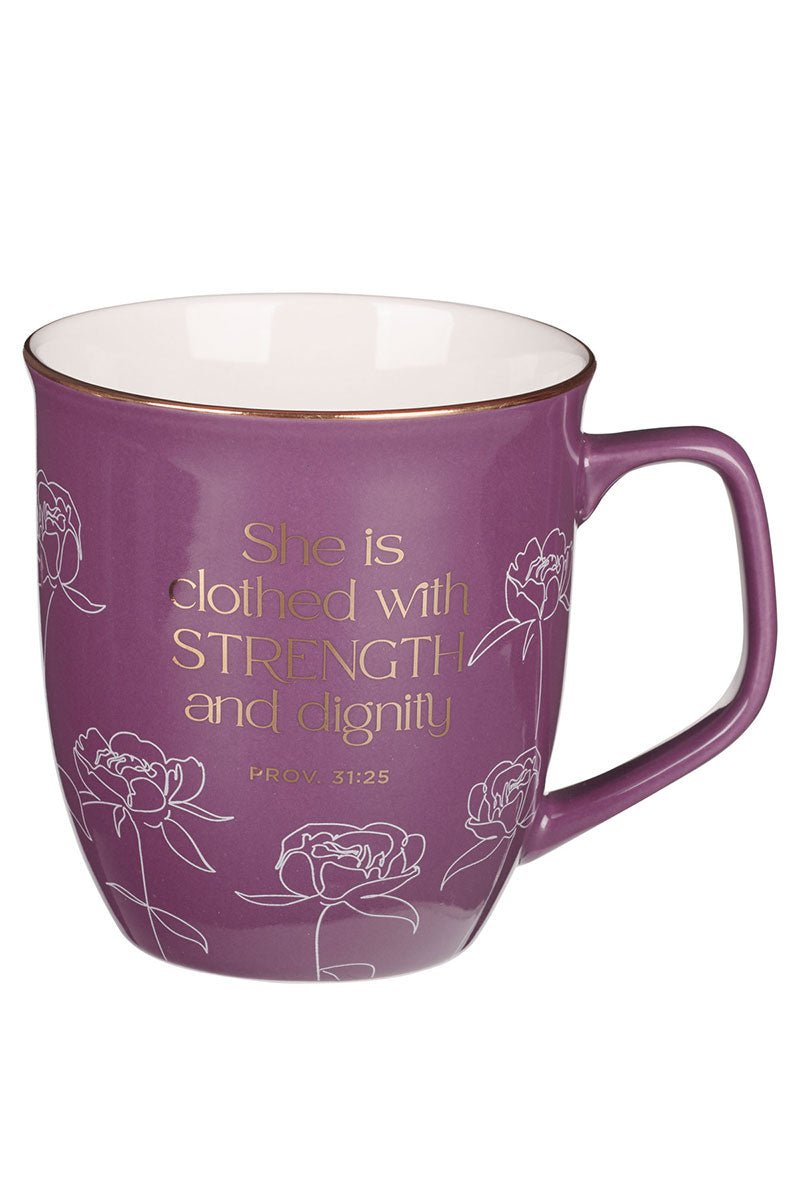 Strength and Dignity Plum Bloom Mug - Wholesale Accessory Market