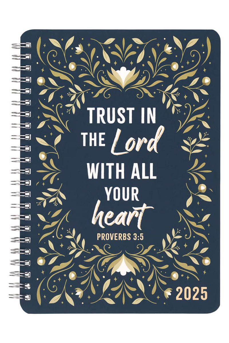 2025 Trust in the Lord Wirebound Daily Planner - Wholesale Accessory Market