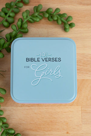 101 Bible Verses For Girls Scripture Cards in a Gift Tin - Wholesale Accessory Market