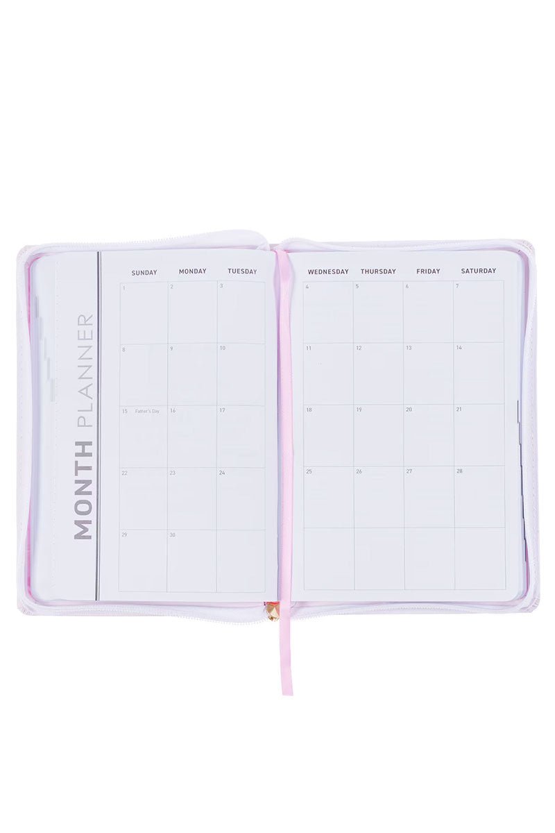 2025 Trust in the Lord Blush Pink LuxLeather Zippered Executive Planner - Wholesale Accessory Market