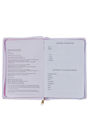 2025 Trust in the Lord Blush Pink LuxLeather Zippered Executive Planner - Wholesale Accessory Market