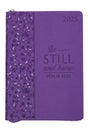 2025 Be Still and Know Purple LuxLeather Zippered Executive Planner - Wholesale Accessory Market