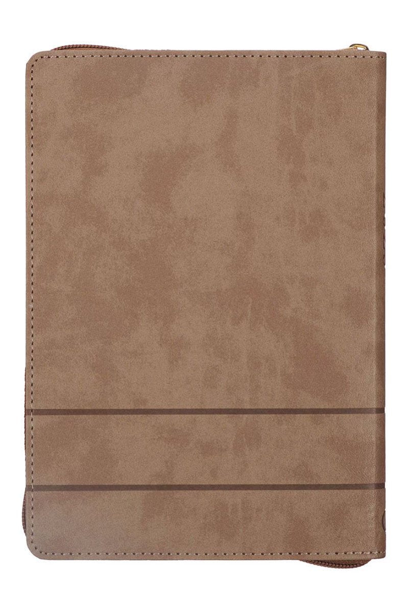 2025 All Things Are Possible Tuscan Tan LuxLeather Zippered Executive Planner - Wholesale Accessory Market