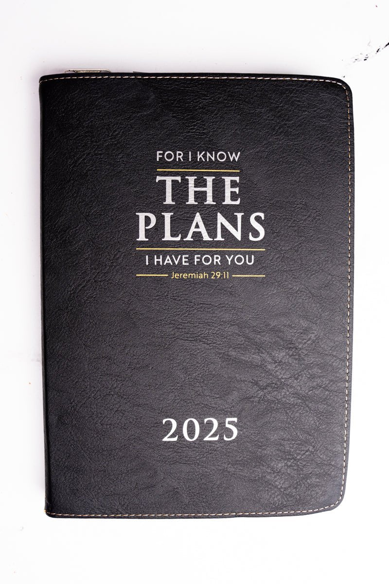 2025 I Know The Plans LuxLeather Zippered Executive Planner - Wholesale Accessory Market