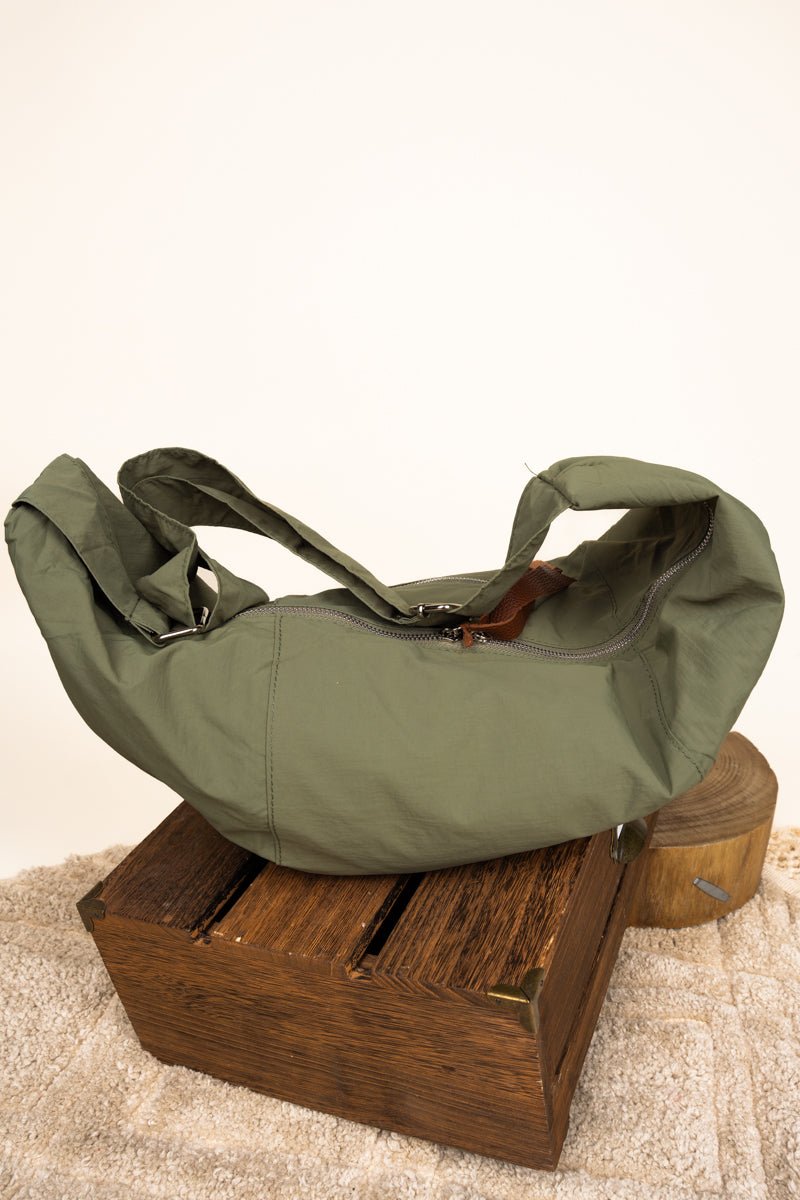 Be Clever Around The World Large Olive Chest Bag - Wholesale Accessory Market