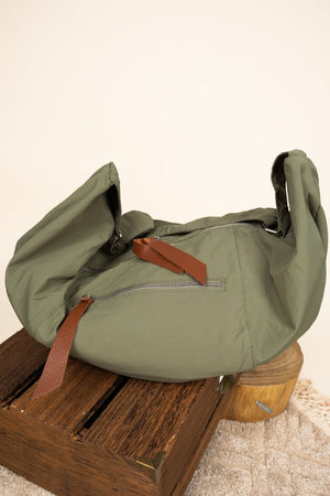 Be Clever Around The World Large Olive Chest Bag - Wholesale Accessory Market