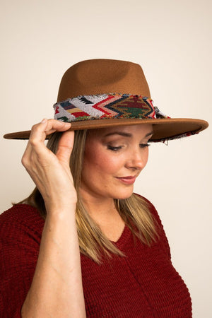 Be Clever Bozeman Camel Felt Fedora - Wholesale Accessory Market