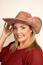 Be Clever Colorado City Camel Faux Suede Fedora - Wholesale Accessory Market