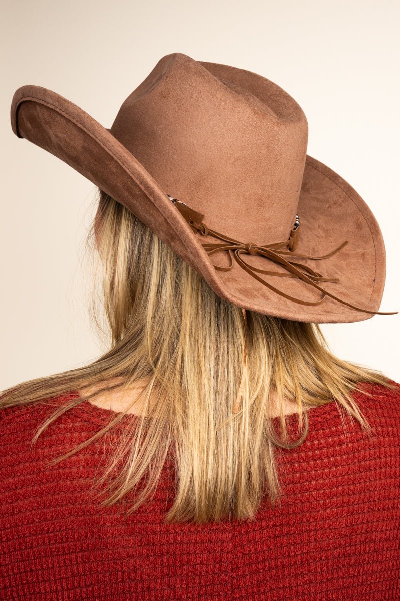 Be Clever Colorado City Camel Faux Suede Fedora - Wholesale Accessory Market