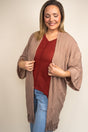 Be Clever The Maine Attraction Kimono, Beige - Wholesale Accessory Market