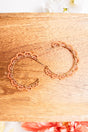 Nadia Peach Seed Bead Goldtone Hoop Earrings - Wholesale Accessory Market