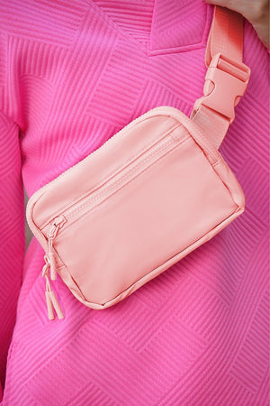 PREORDER! ETA 10/25 Light Pink Brenton Belt Bag **SHIPPING EXPECTED TO BEGIN ON DATE 10/25** - Wholesale Accessory Market