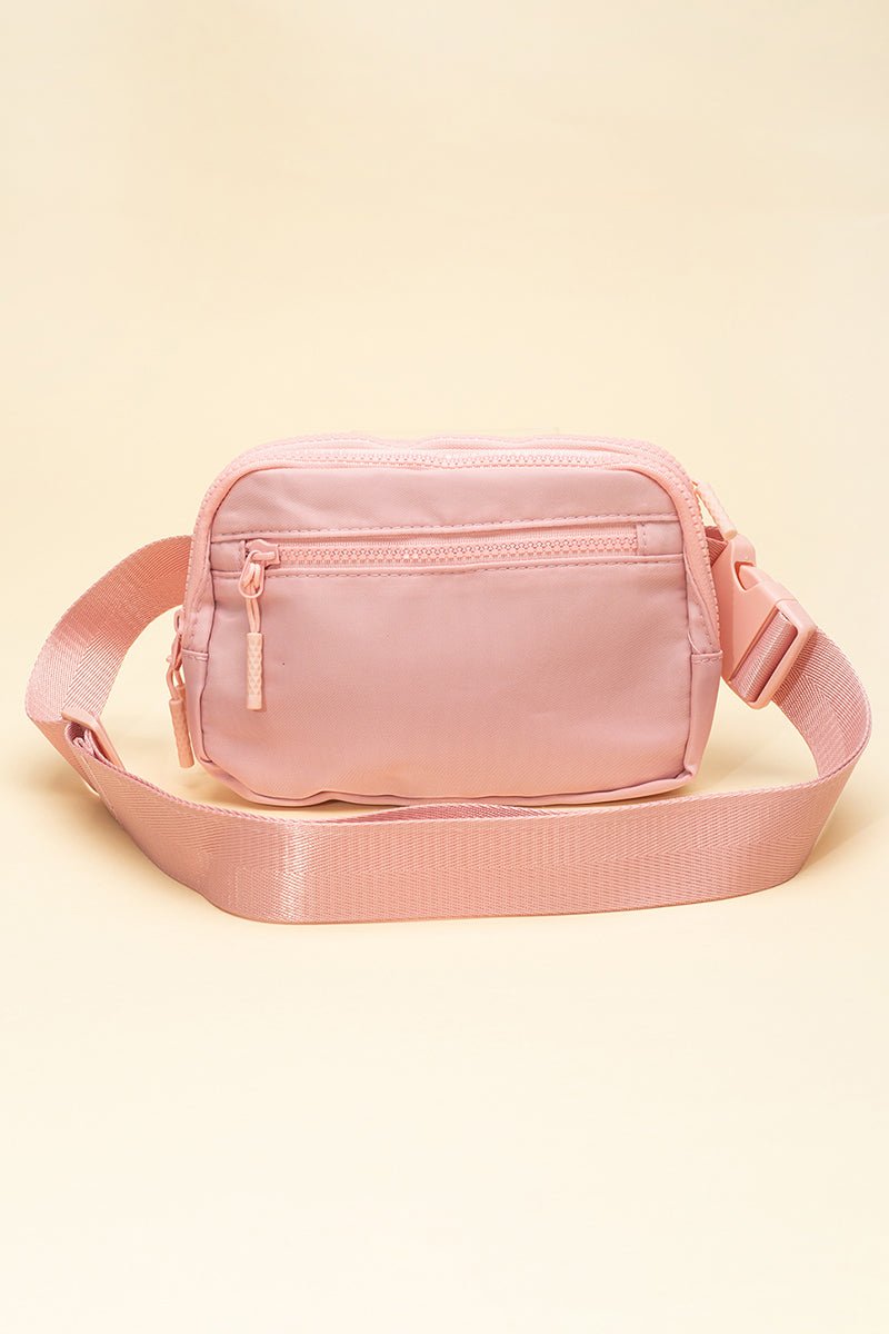 PREORDER! ETA 10/25 Light Pink Brenton Belt Bag **SHIPPING EXPECTED TO BEGIN ON DATE 10/25** - Wholesale Accessory Market