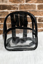 PREORDER! ETA 10/25 Black Trim Clear Backpack **SHIPPING EXPECTED TO BEGIN ON DATE 10/25** - Wholesale Accessory Market